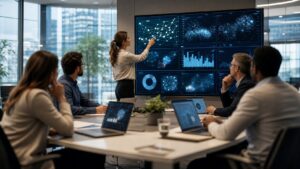 Ultra-photorealistic featured image for The Beginner’s Guide to AI-Driven Analytics for Businesses