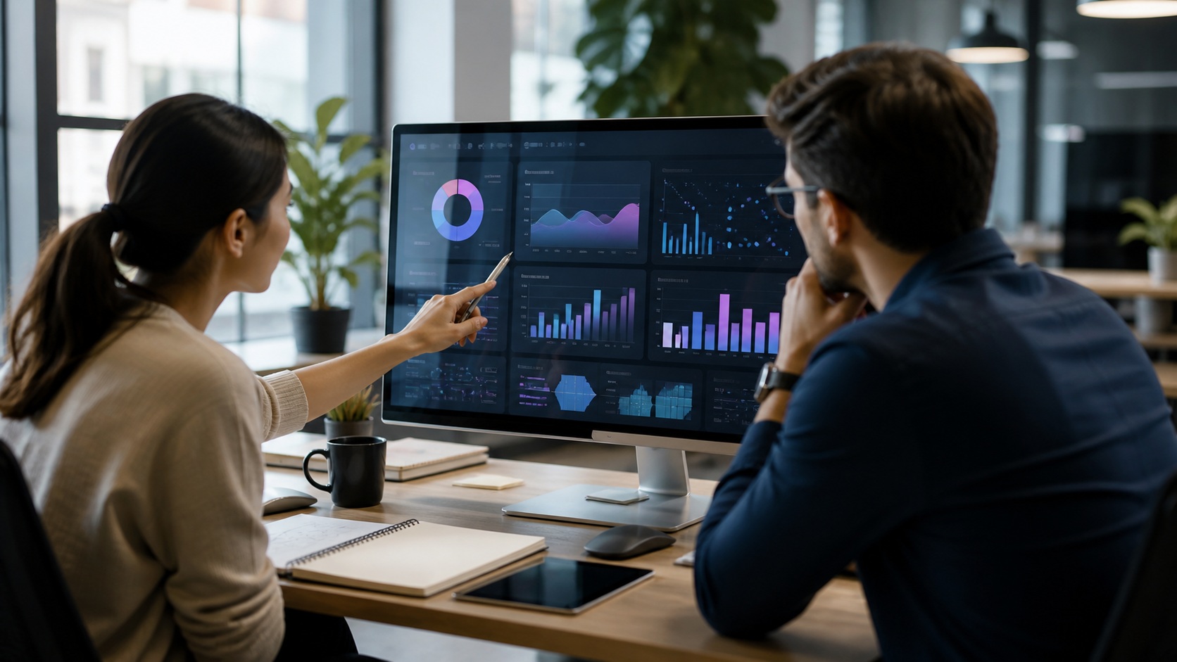 Ultra-photorealistic featured image for How to Create AI Dashboards and Analytics Tools