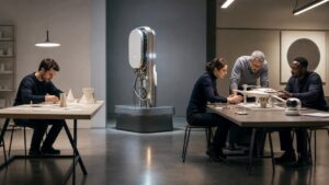 AI-themed editorial hero image for Human vs AI vs Human + AI: Which Delivers the Best Results?