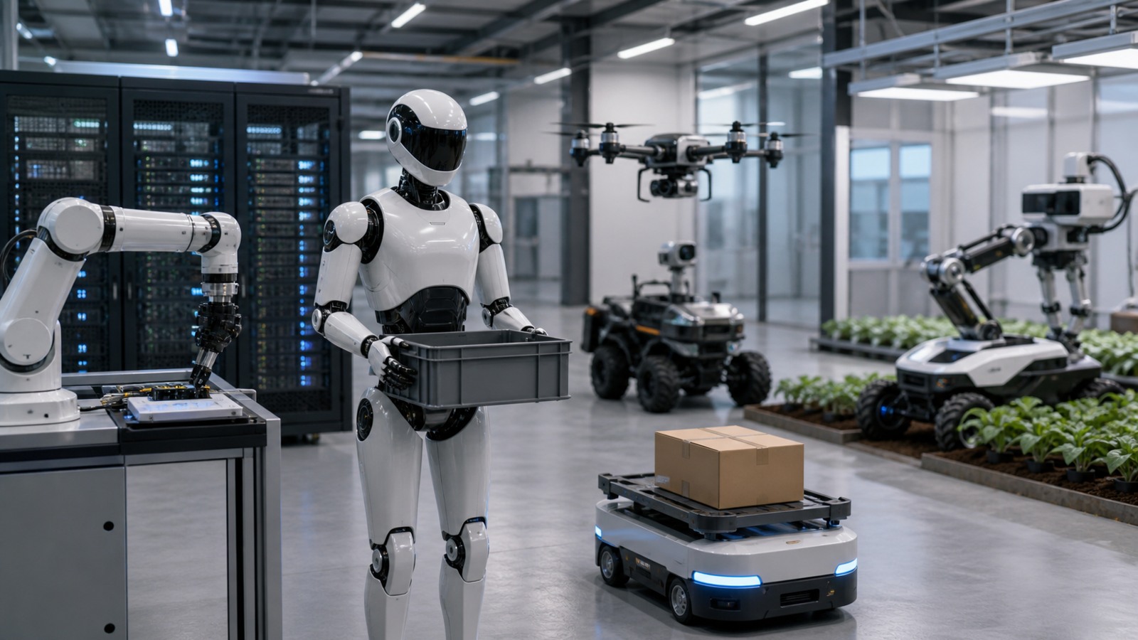AI-themed editorial hero image for AI Robots in 2026: The Biggest Breakthroughs, Trends, and Real-World Uses