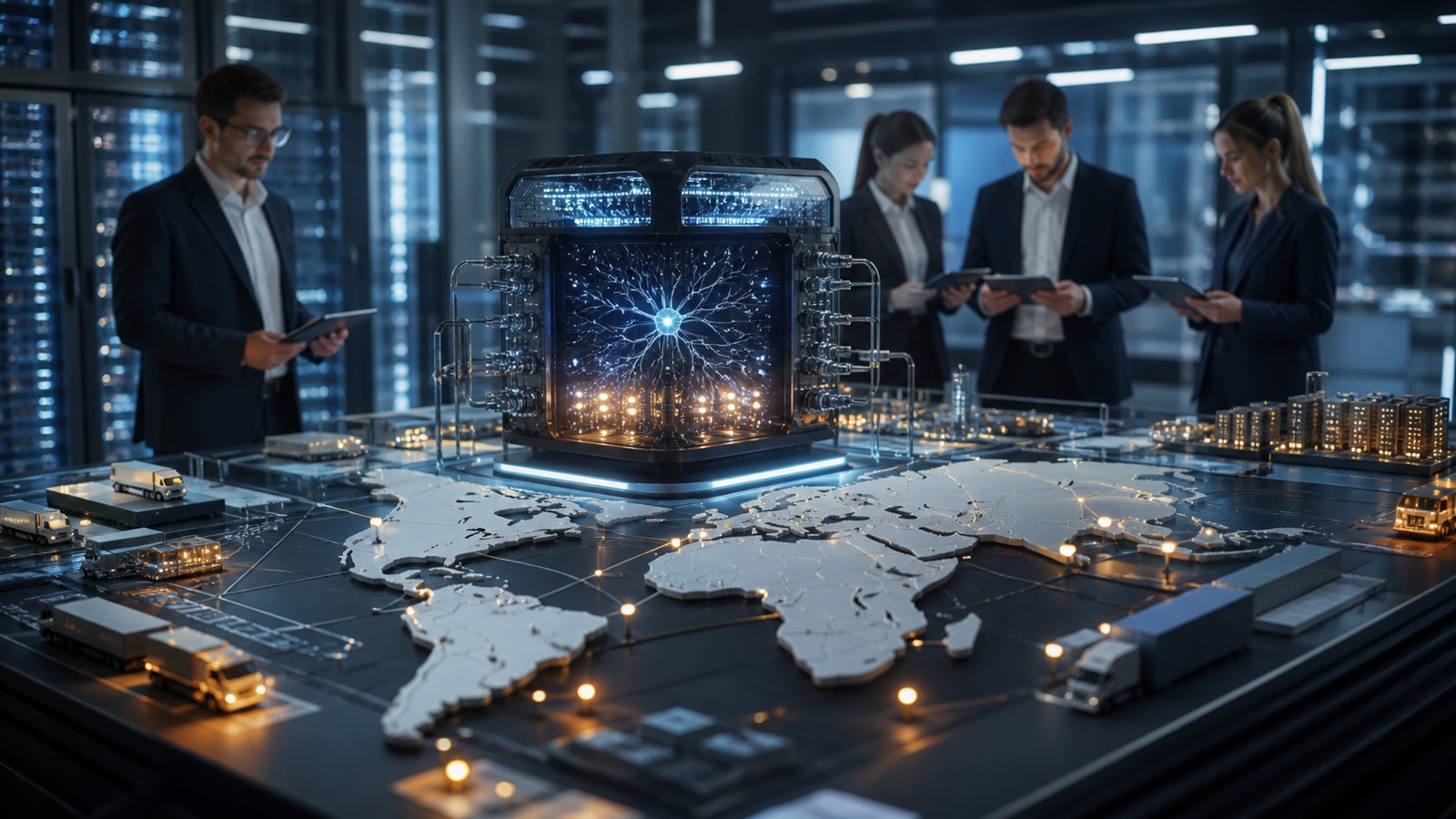 AI-themed editorial hero image for How AI Predicts Market Trends, Consumer Behavior, and Global Events