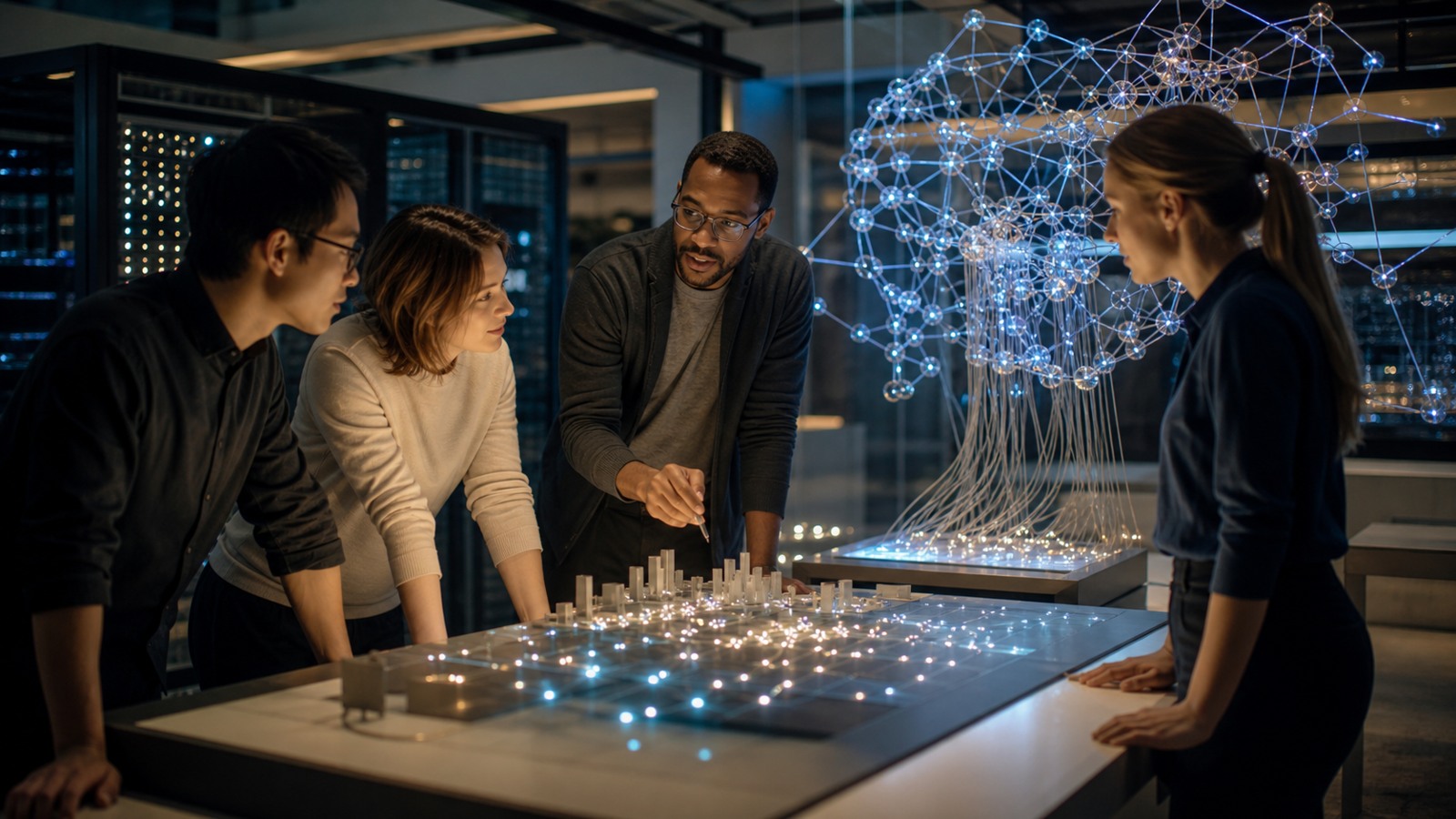 AI-themed editorial hero image for Human-AI Collaboration: How People and Artificial Intelligence Work Better Together
